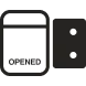 Open (Cassette to the right of the holder)