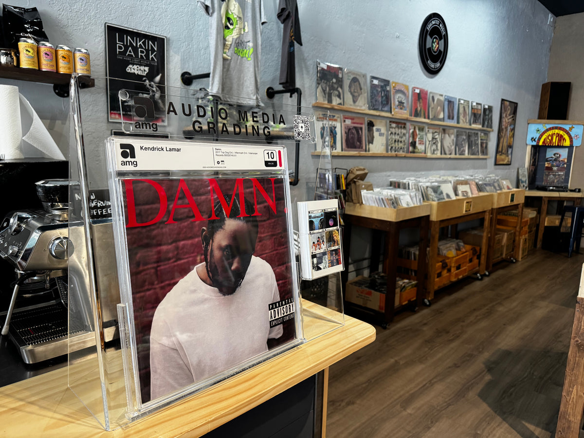 AMG-graded record on display in a partner record store