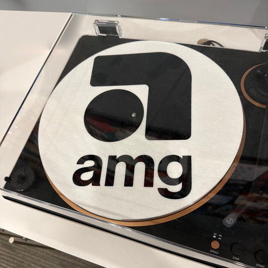 The AMG felt slip mat on a turntable